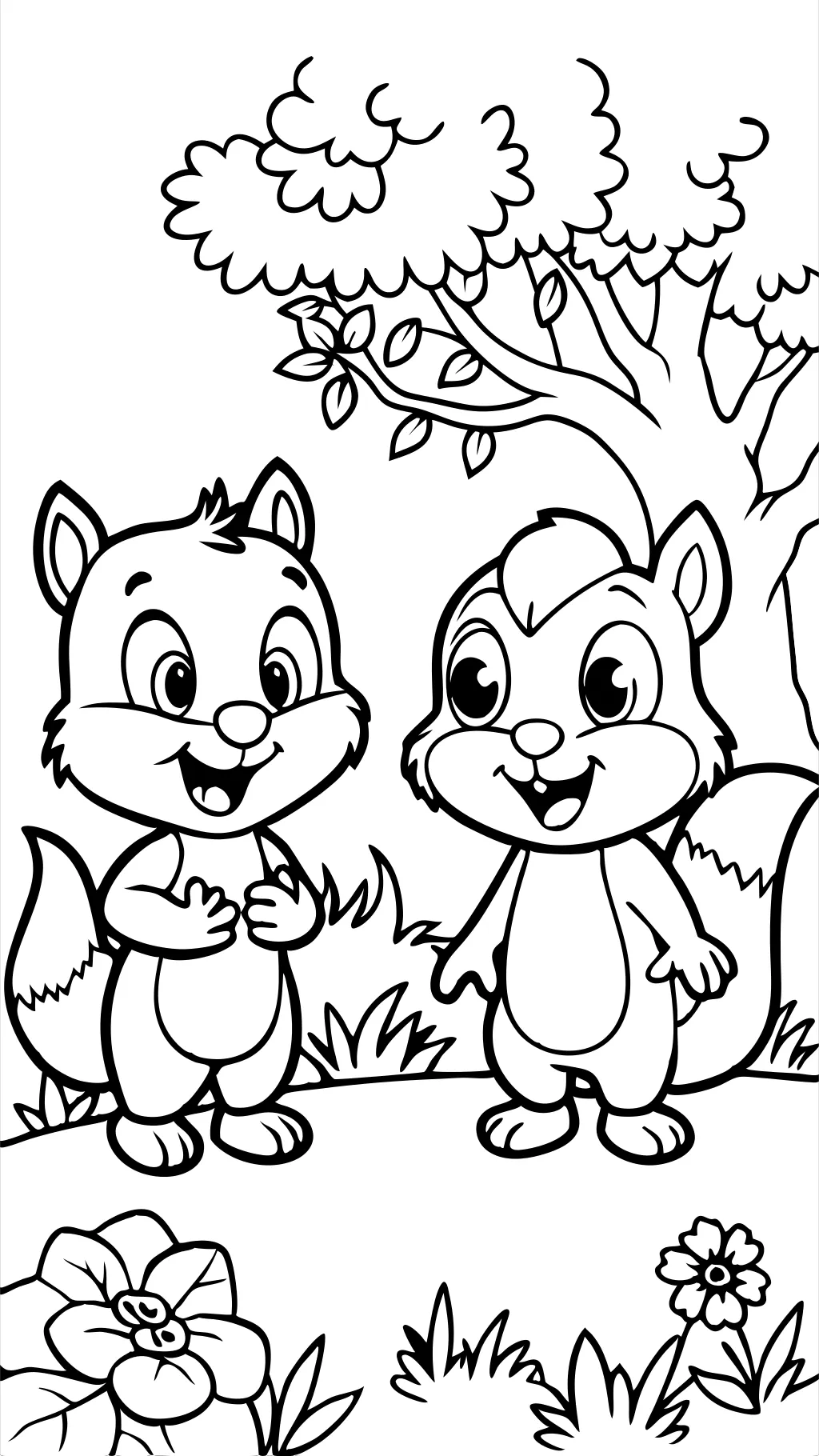 chip n dale coloring pages